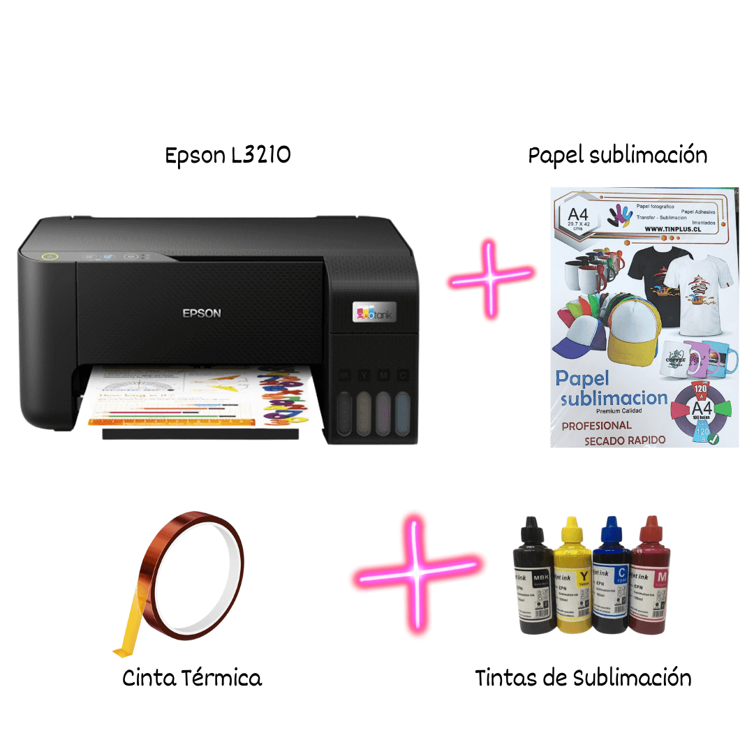 Kit Impresora Sublimación Epson L3210 – Stark Creaciones Insumos